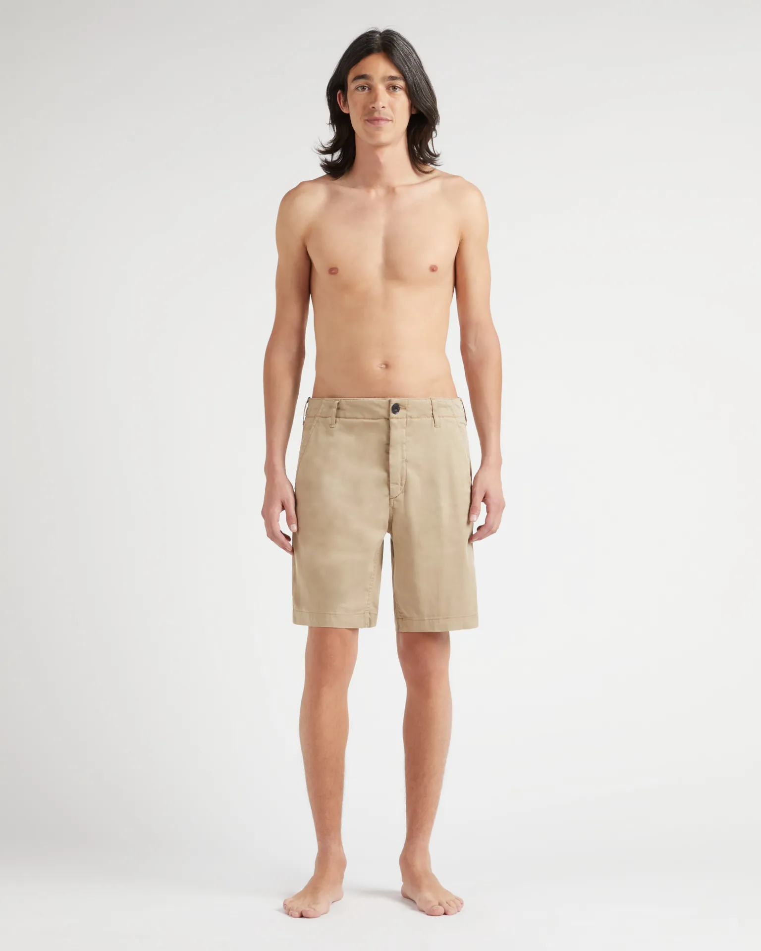 Vilebrequin - Bermudashorts Aus Tencel-gabardine Für Herren - Bermuda - Ponche - Beige - Größe 38 – Bild 3