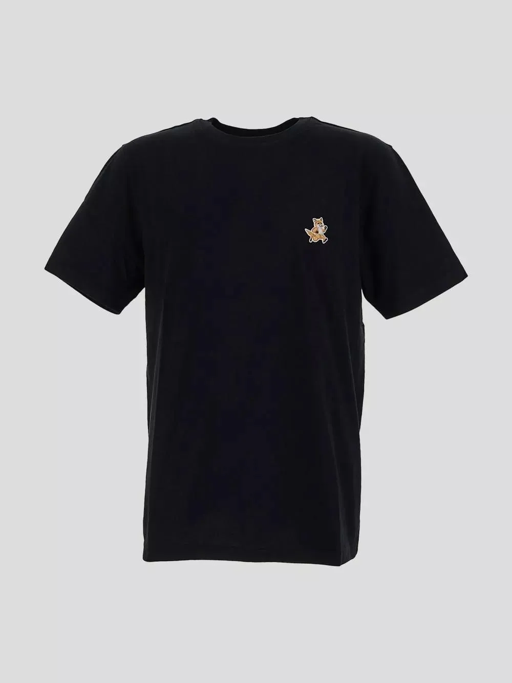 Maison Kitsune - speedy fox patch comfort tee shirt black - Größe L - schwarz – Bild 3