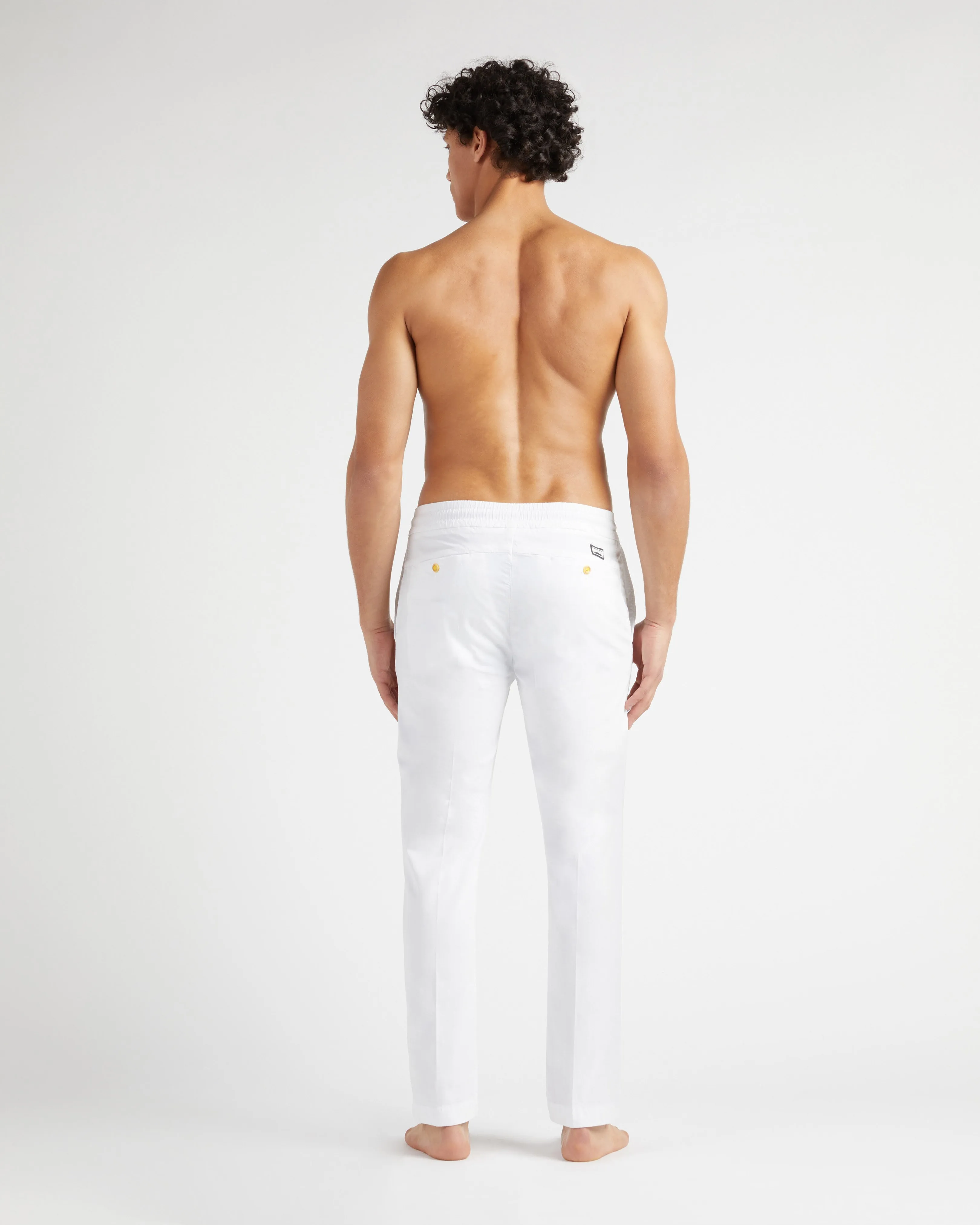 Vilebrequin - Solid Hose Aus Baumwolle Und Tencel Für Herren - Jeanshose - Clemence - Weiss - Größe 38 – Bild 4