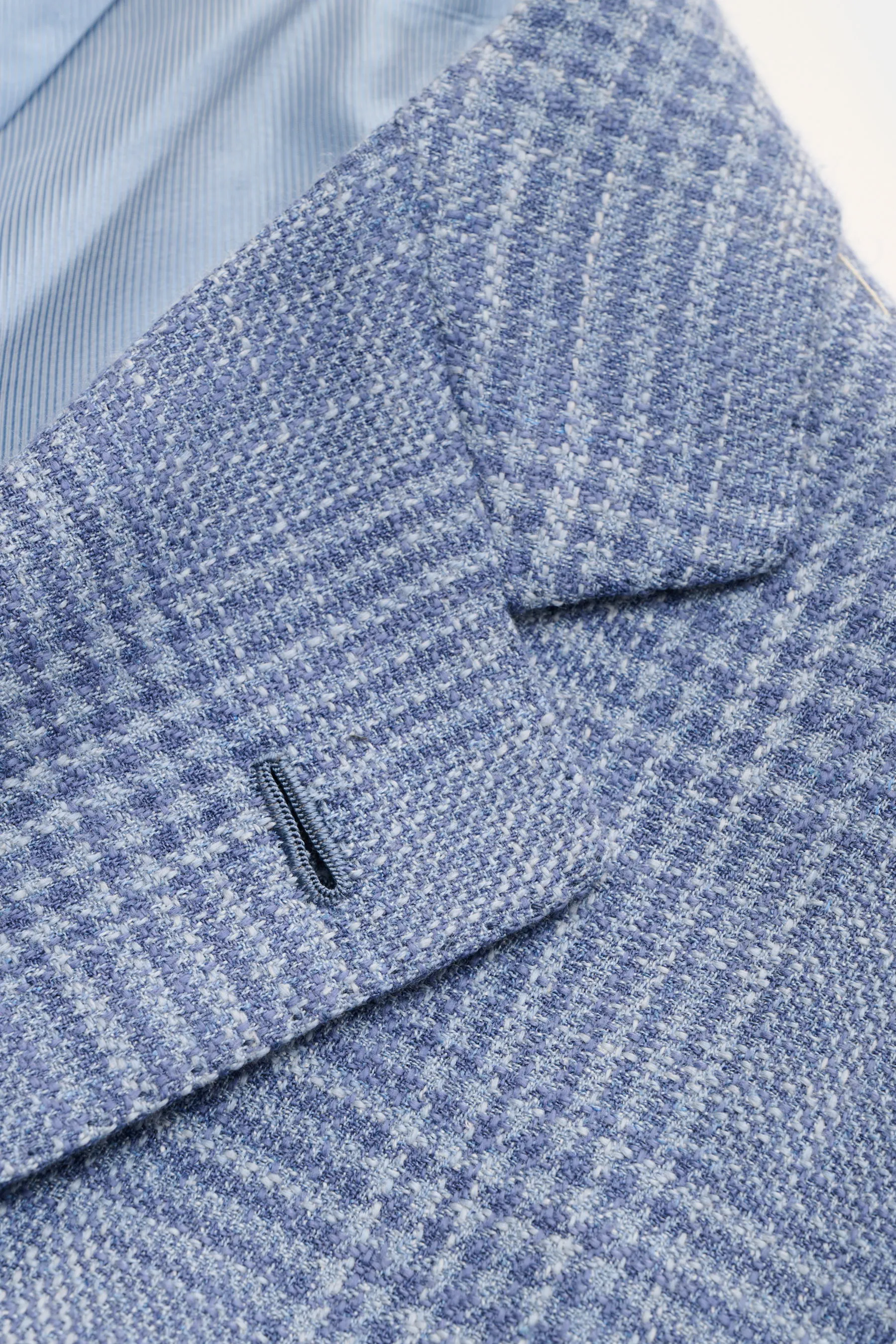 Cesare Attolini - Herren - Sakko blau/rauchblau kariert – Bild 5