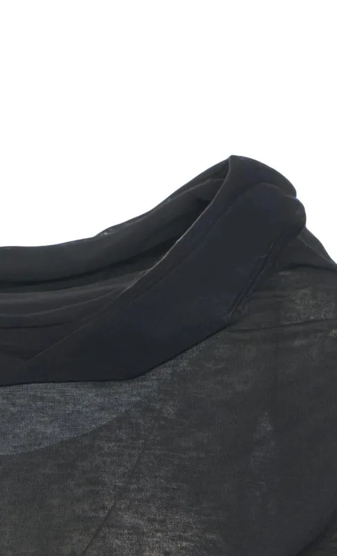 8Pm - 'Ophelia' Waterfall Neck T-Shirt - Größe S - schwarz – Bild 3