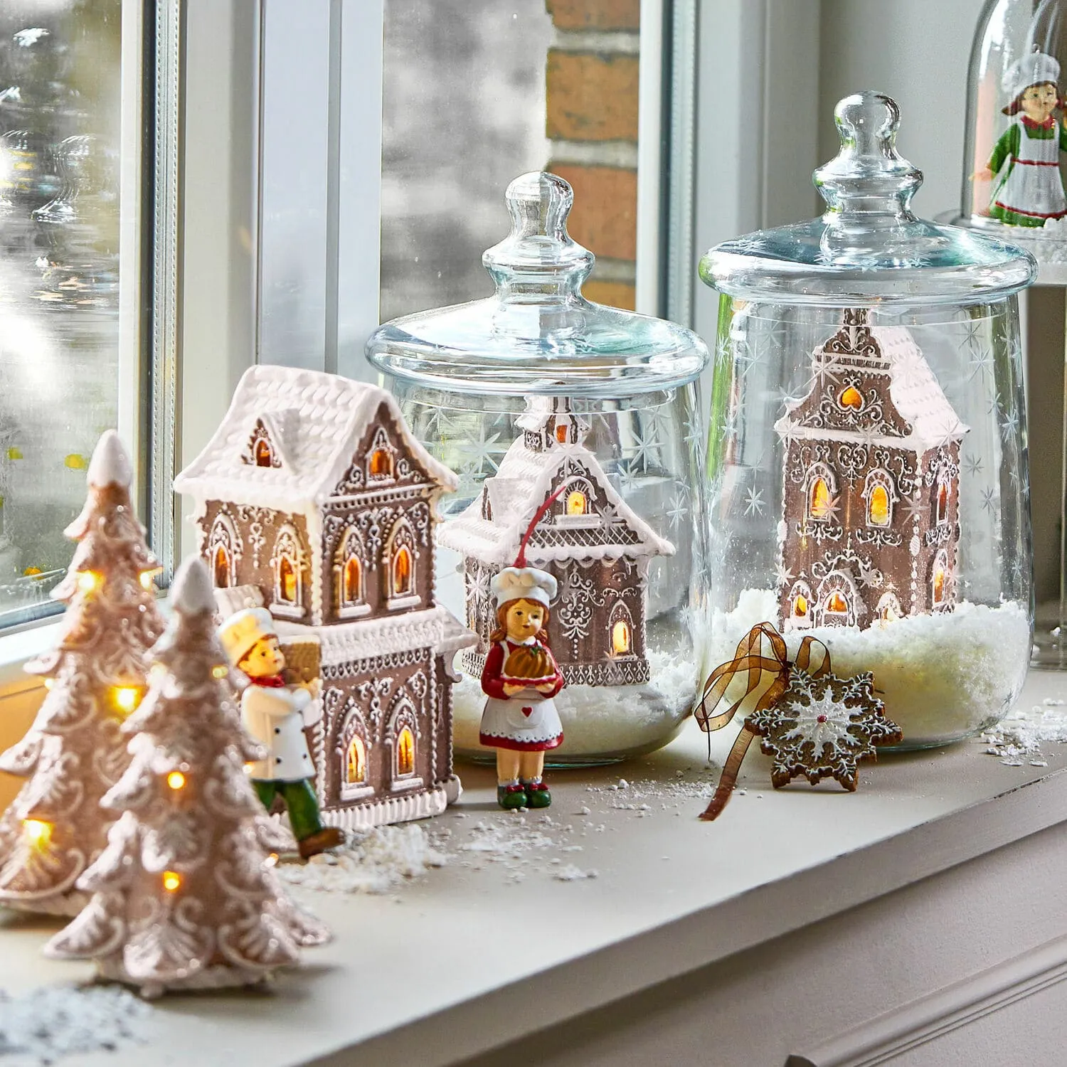 LED-Dekohaus 3er Set Anyama – Bild 5