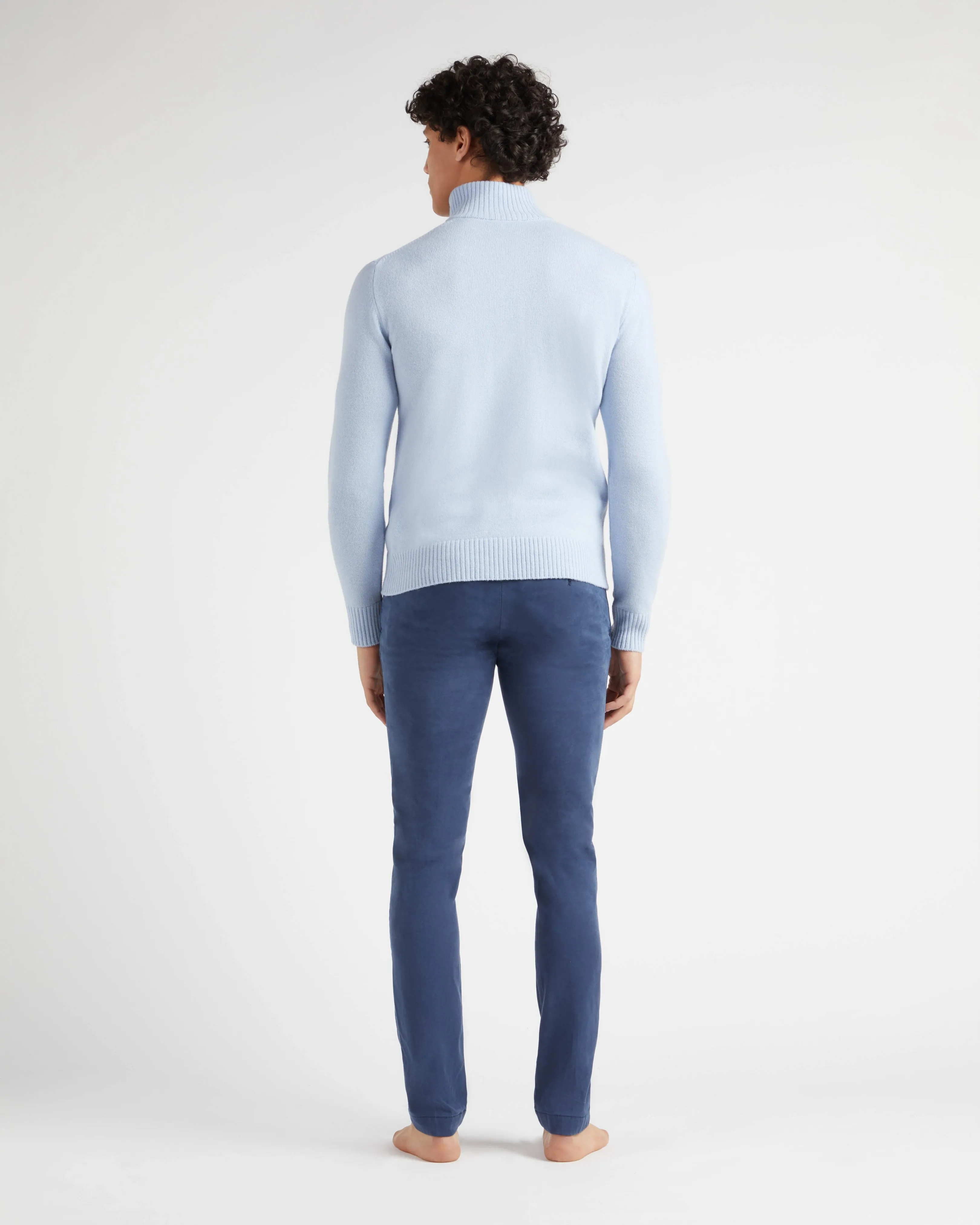 Vilebrequin - Turtle Pulloverjacke Aus Kaschmir Und Wolle Für Herren - Pullover - Juan - Blau - Größe XL – Bild 4