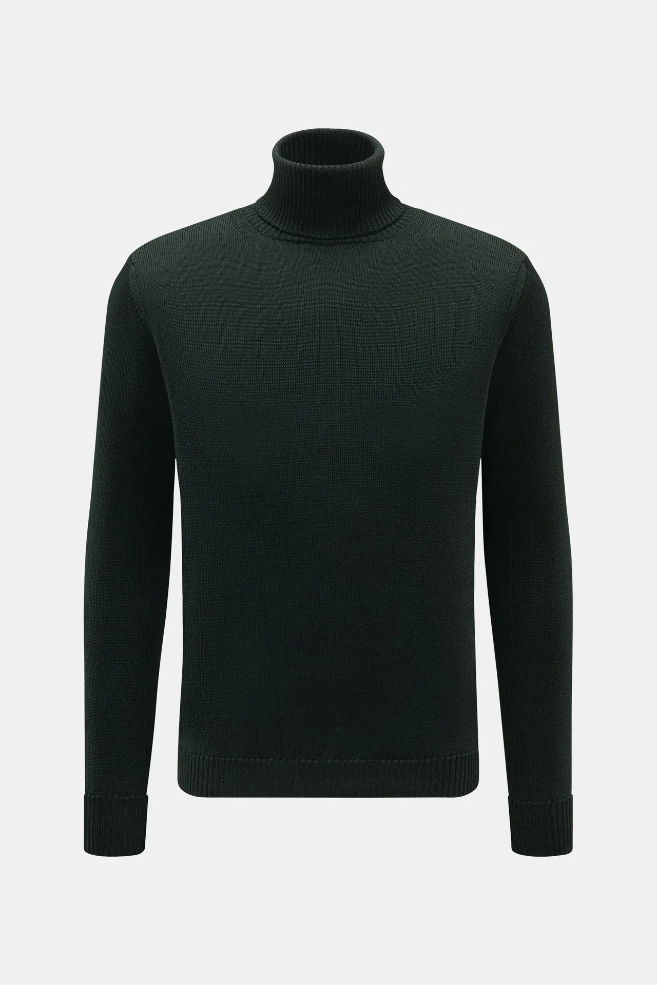B.F. Knitwear - Herren - Merino Rollkragenpullover dunkelgrün B.F. Knitwear - Herren - Merino Rollkragenpullover dunkelgrün