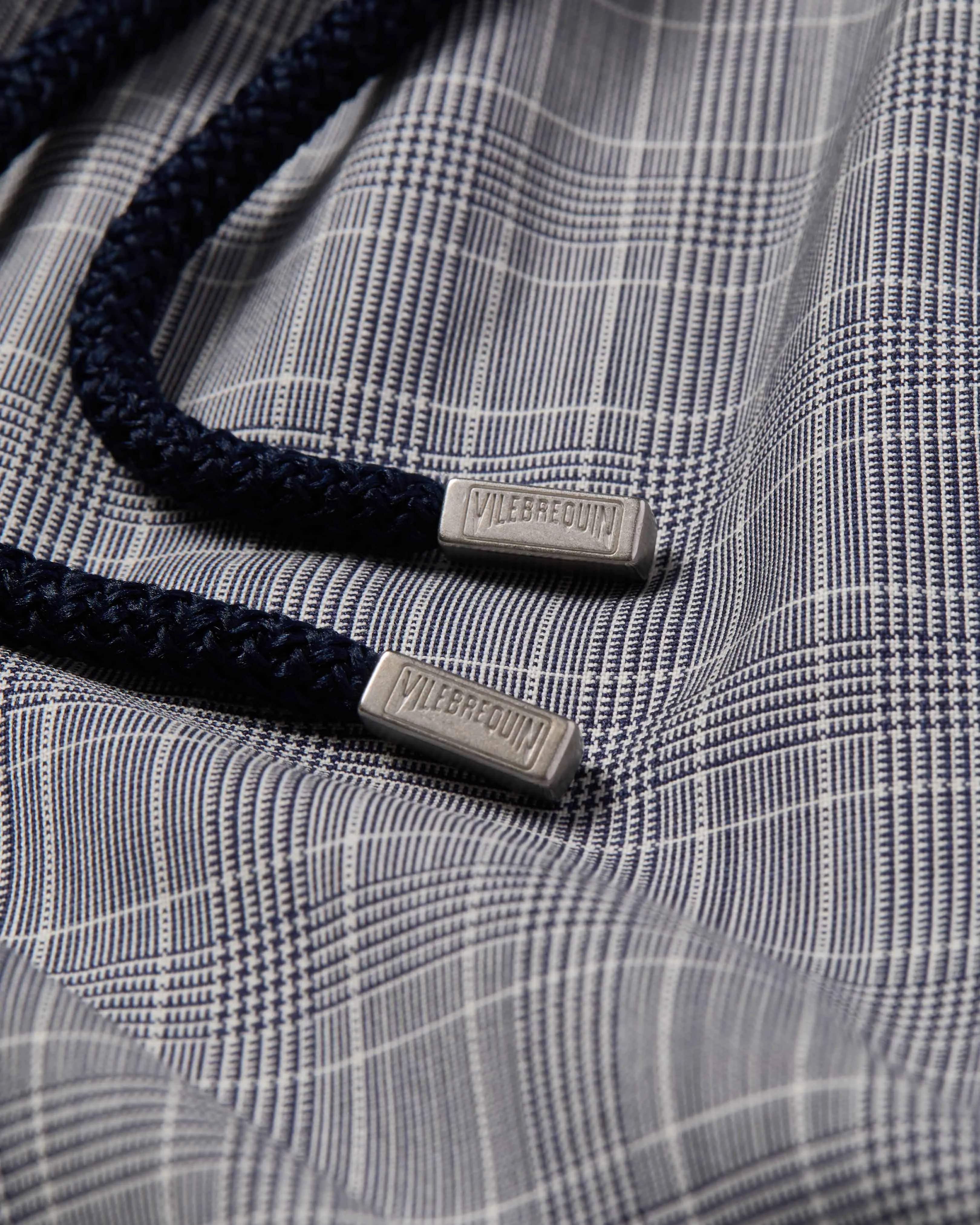 Vilebrequin - Prince Of Wales Check Badeshorts Aus Ultradünner Wolle Für Herren - Bademode - Moopea - Blau - Größe L – Bild 5