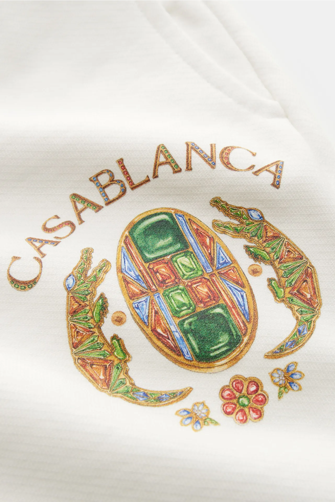 Casablanca - Herren - Sweathose 'Joyaux D'Afrique' offwhite – Bild 2