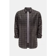 Dsquared2 - Herren - Casual Hemd %27Check Drop Shirt%27 Button-Down-Kragen dunkelgrau/hellbraun kariert Dsquared2 - Herren - Casual Hemd %27Check Drop Shirt%27 Button-Down-Kragen dunkelgrau/hellbraun kariert