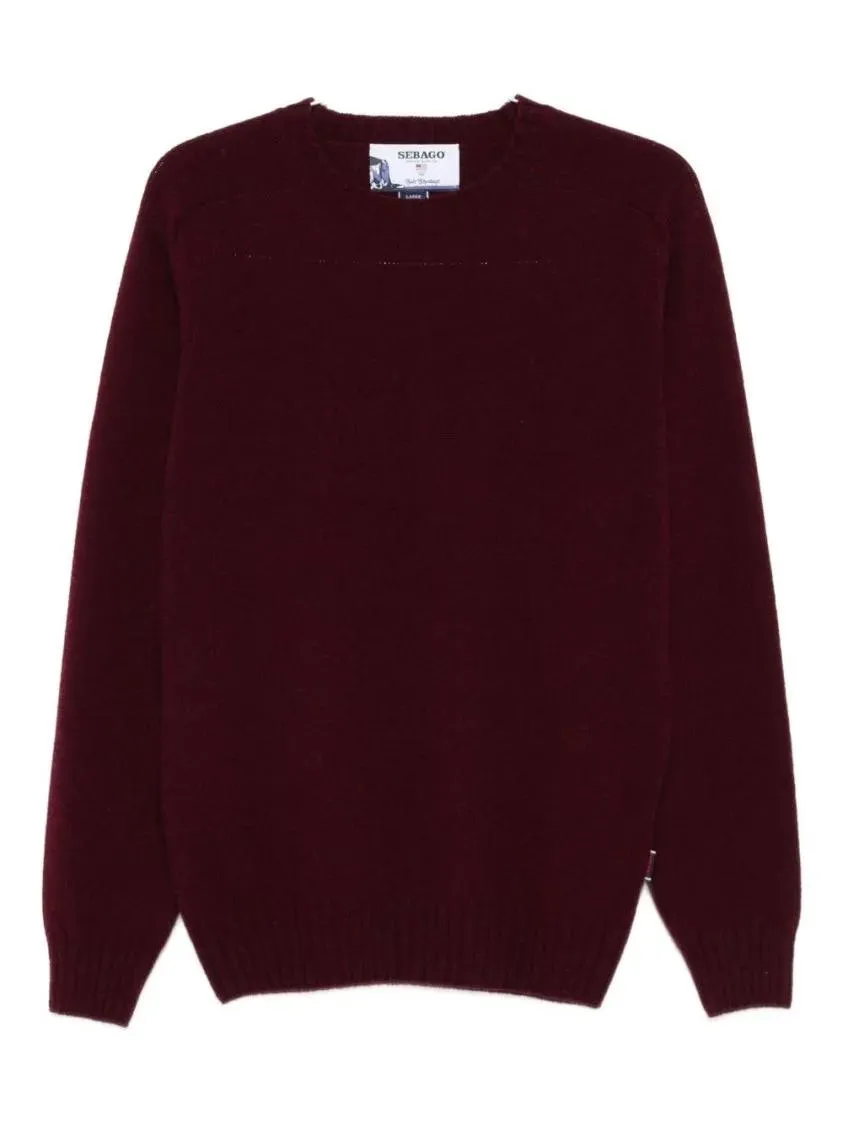 Sebago - Deep Red Crew Neck Sweater - Größe M - schwarz Sebago - Deep Red Crew Neck Sweater - Größe M - schwarz