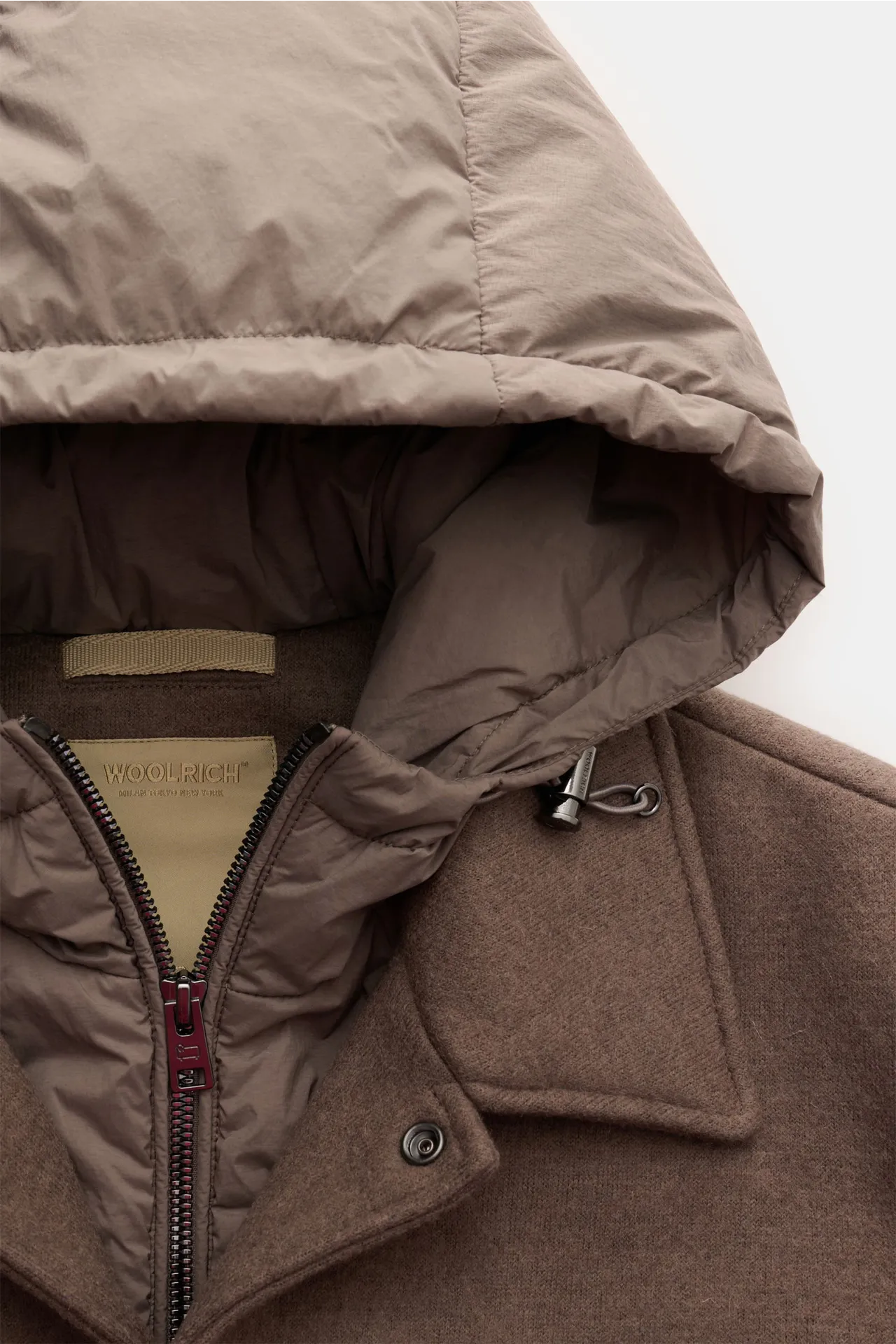 Woolrich - Herren - Jacke 'Knitted Wool Shirt Jacket' taupe – Bild 3