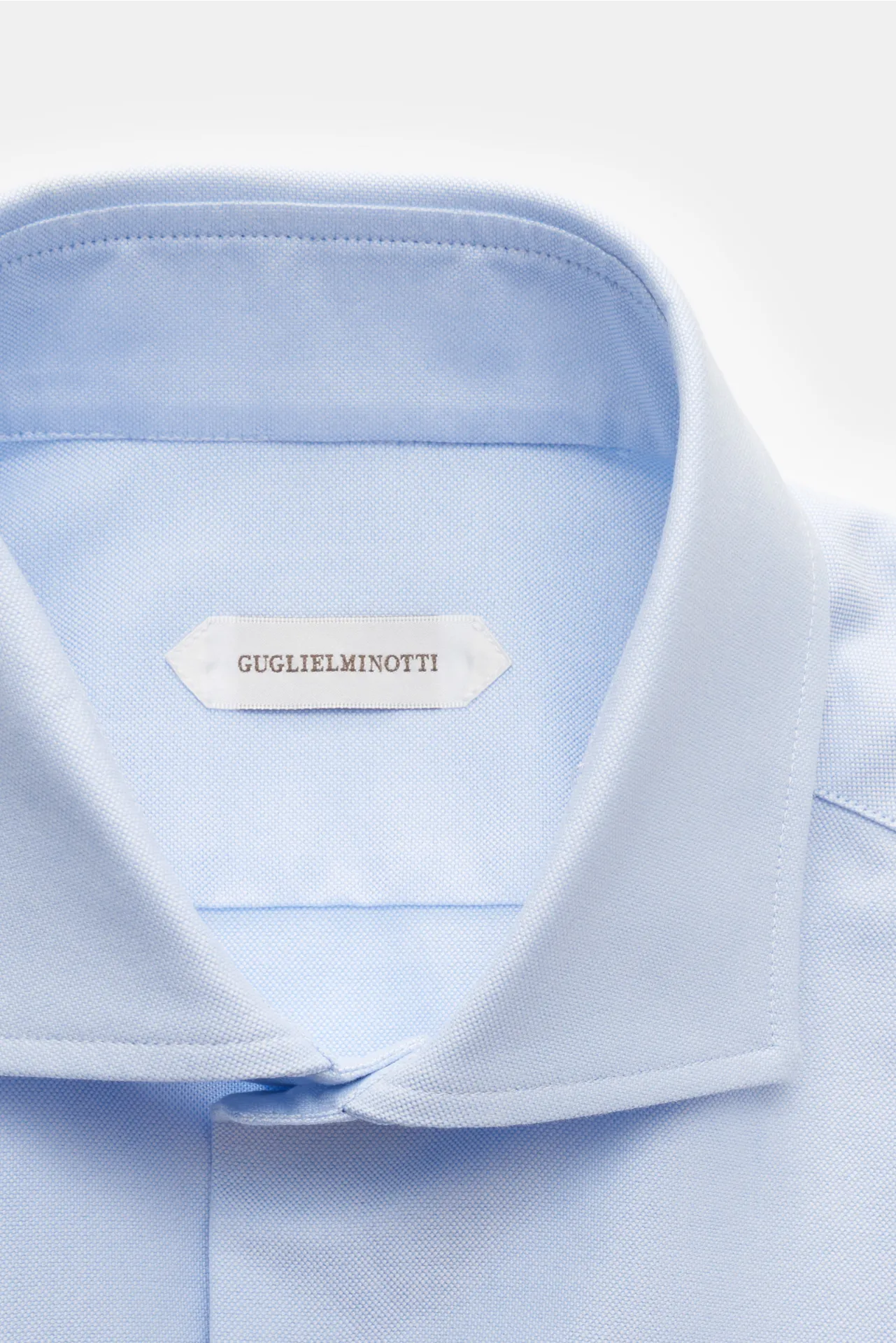 Guglielminotti - Herren - Oxford-Hemd Haifisch-Kragen hellblau – Bild 2