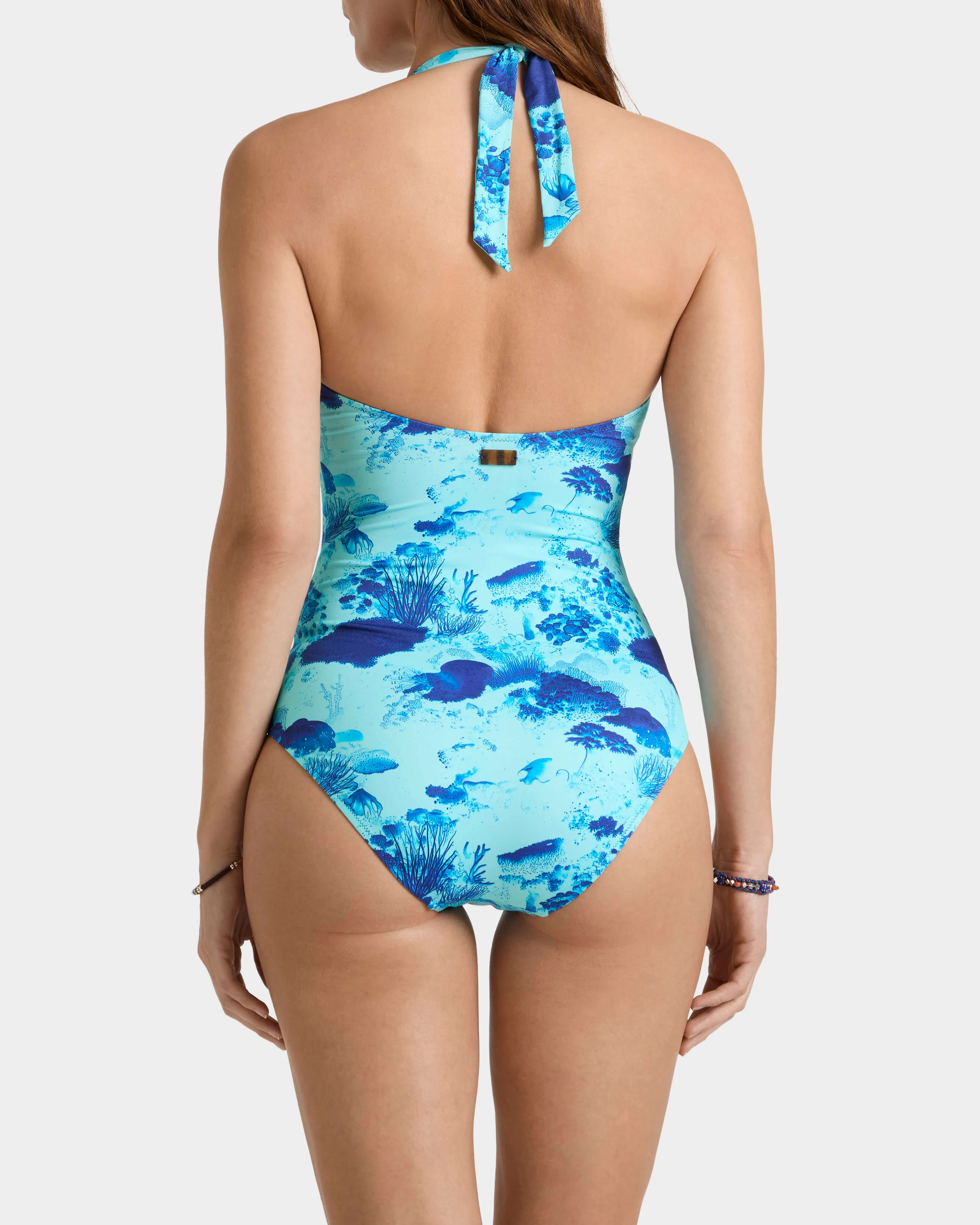 Vilebrequin - Coral Reef Neckholder-badeanzug Für Damen - Bademode - Fire - Blau - Größe XS – Bild 4