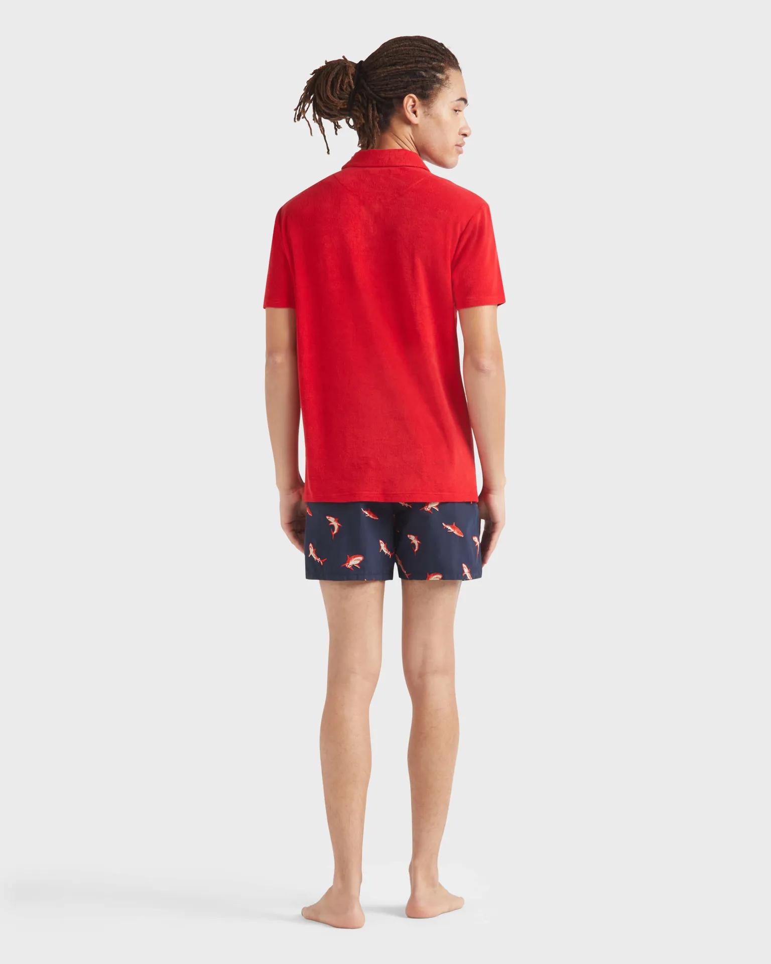 Vilebrequin - Solid Frottee-polohemd Für Herren - Polohemd - Phoenix - Rot - Größe XL – Bild 4