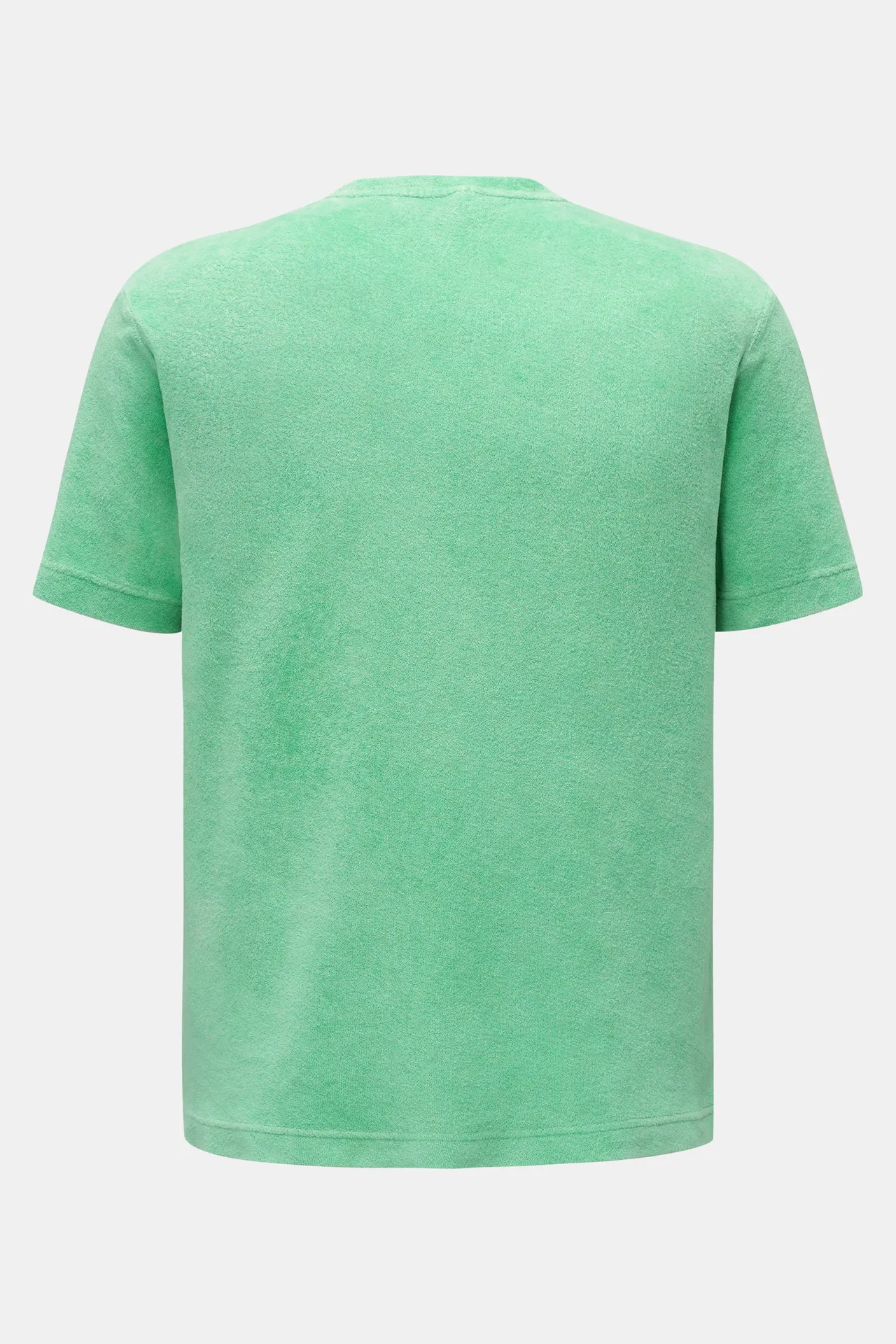 04651/ A trip in a bag - Herren - Frottee Rundhals-T-Shirt 'Terry Tee' hellgrün – Bild 3