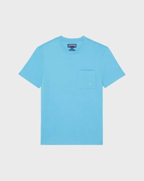 Vilebrequin - Solid T-shirt Aus Bio-baumwolle Für Herren - T-shirt - Titan - Blau - Größe XL Vilebrequin - Solid T-shirt Aus Bio-baumwolle Für Herren - T-shirt - Titan - Blau - Größe XL