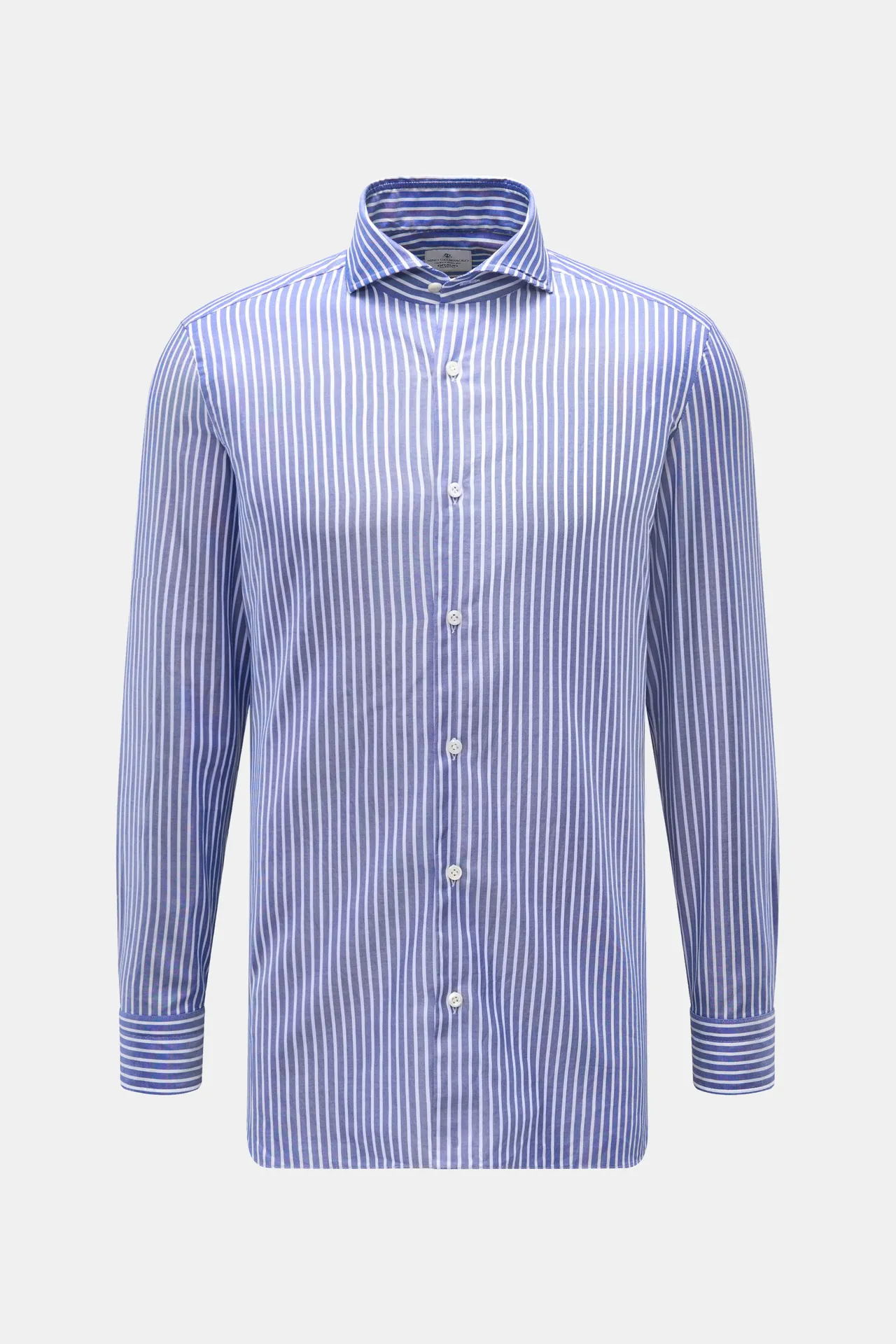 Giampaolo - Herren - Casual Hemd Haifisch-Kragen navy/weiß gestreift Giampaolo - Herren - Casual Hemd Haifisch-Kragen navy/weiß gestreift