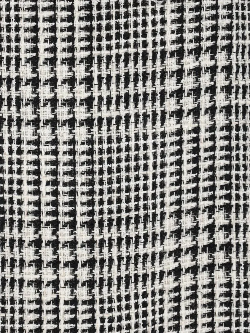 GIANLUCACA PANNOLO - Houndstooth Midi Dress – White - Größe 40 - weiß – Bild 3