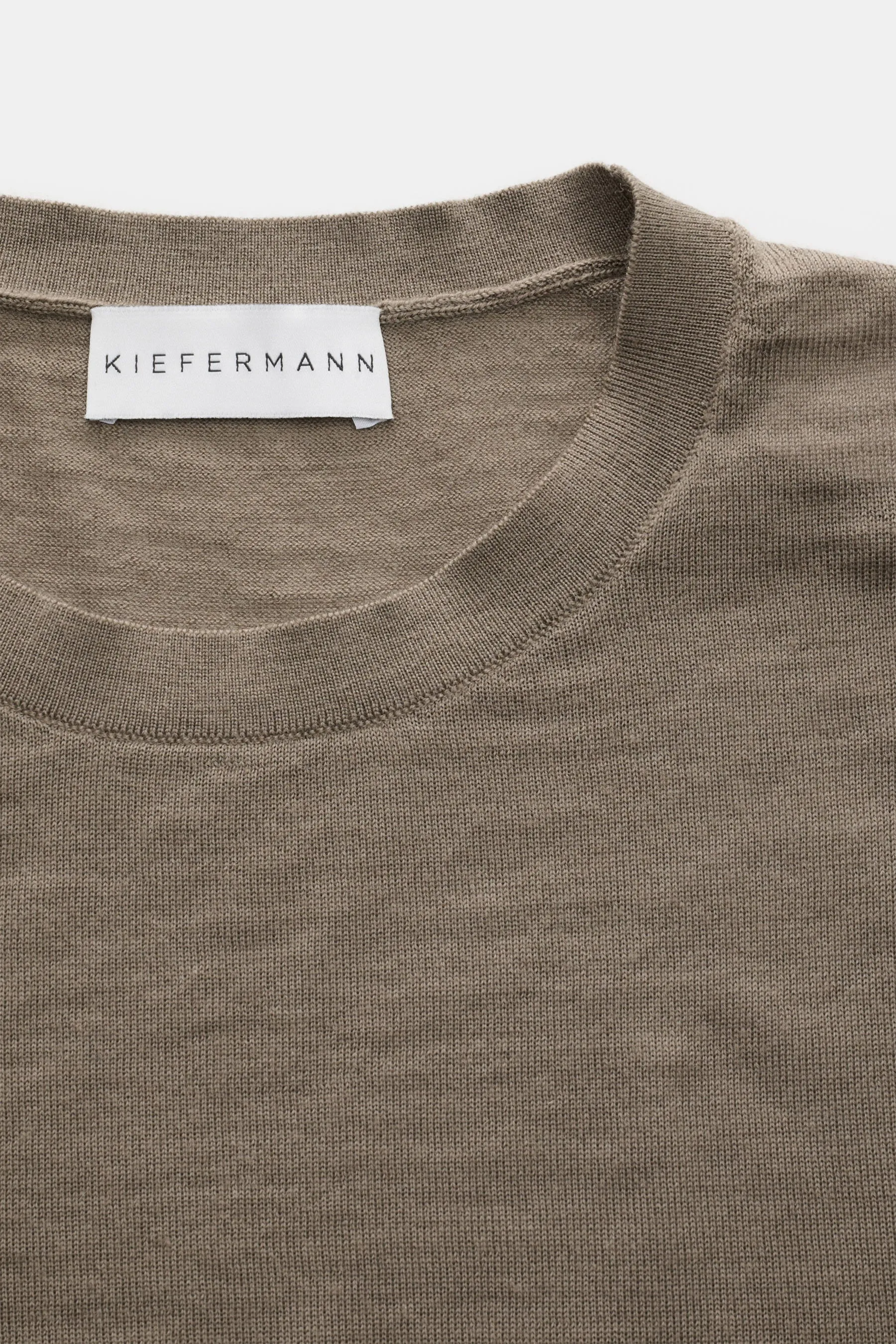 Kiefermann - Herren - Merino Feinstrick-Pullover 'Marleys' taupe – Bild 2