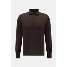 Fedeli - Herren - Jersey Longsleeve-Poloshirt %27Zero%27 braun Fedeli - Herren - Jersey Longsleeve-Poloshirt %27Zero%27 braun