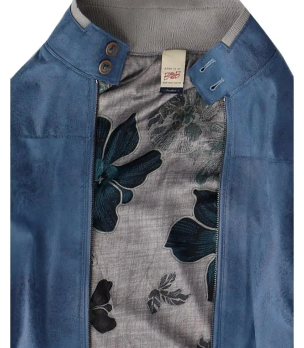 Bob - Biker Sky Bomber Jacket - Größe 52 - blau – Bild 2