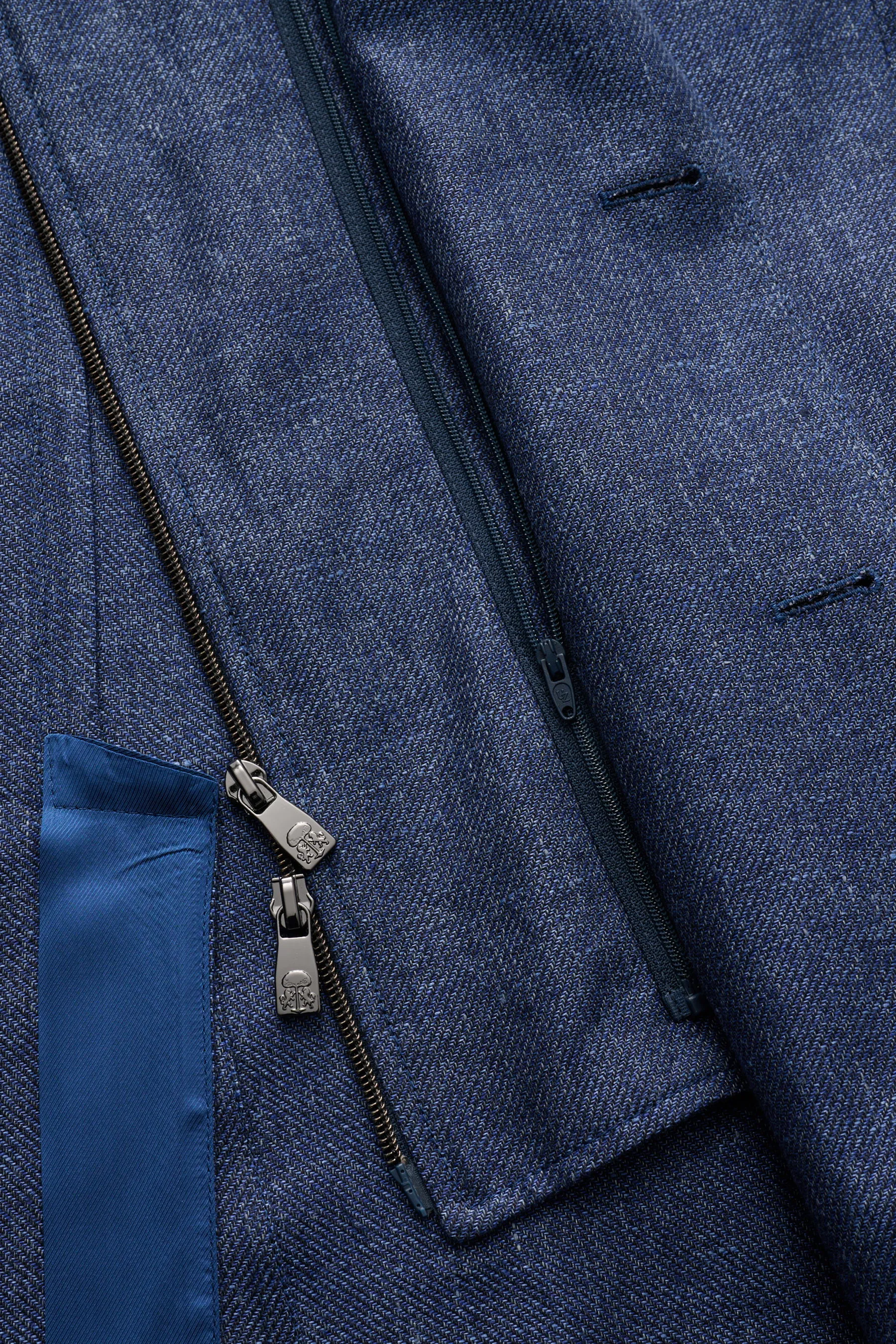 Corneliani - Herren - Sakko dunkelblau meliert – Bild 7