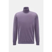 Brunello Cucinelli - Herren - Cashmere Rollkragenpullover violett meliert Brunello Cucinelli - Herren - Cashmere Rollkragenpullover violett meliert