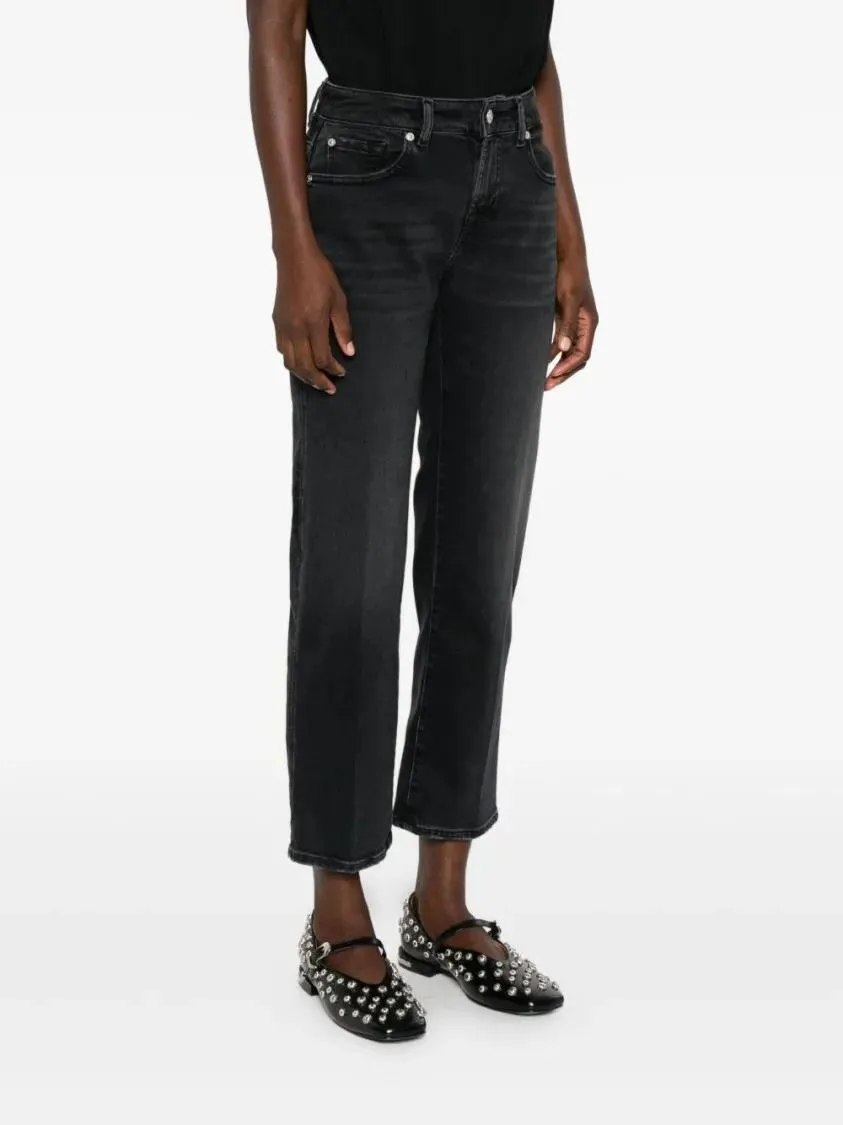 Seven for all Mankind - Classic Black Jeans With Five-Pocket Design - Größe 27 - schwarz – Bild 3