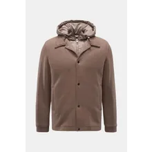 Woolrich - Herren - Jacke %27Knitted Wool Shirt Jacket%27 taupe Woolrich - Herren - Jacke %27Knitted Wool Shirt Jacket%27 taupe