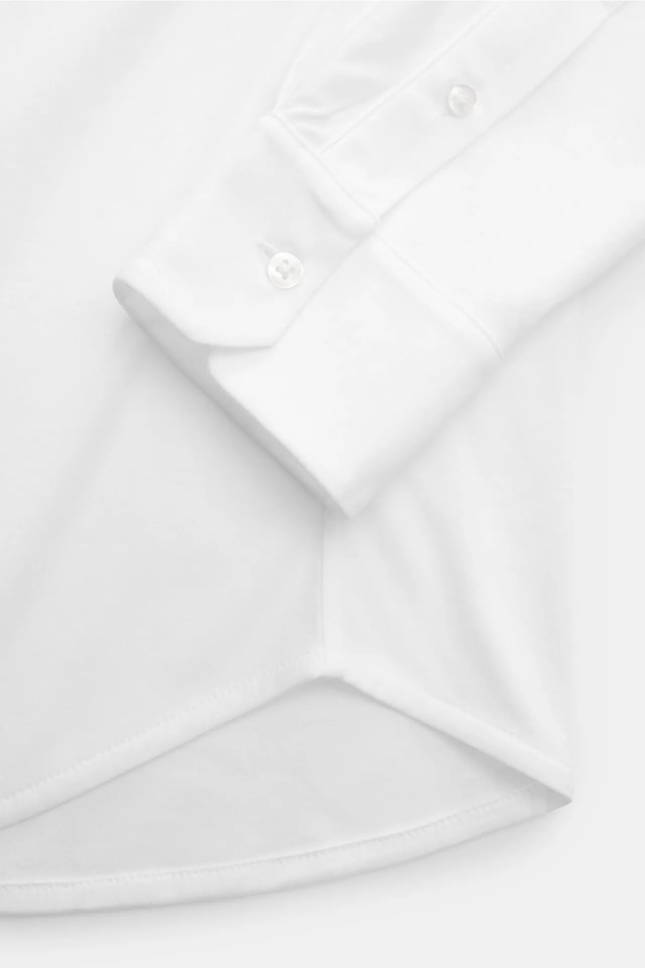 Kiefermann - Herren - Jersey-Hemd 'Elandorio' Haifisch-Kragen weiß – Bild 3