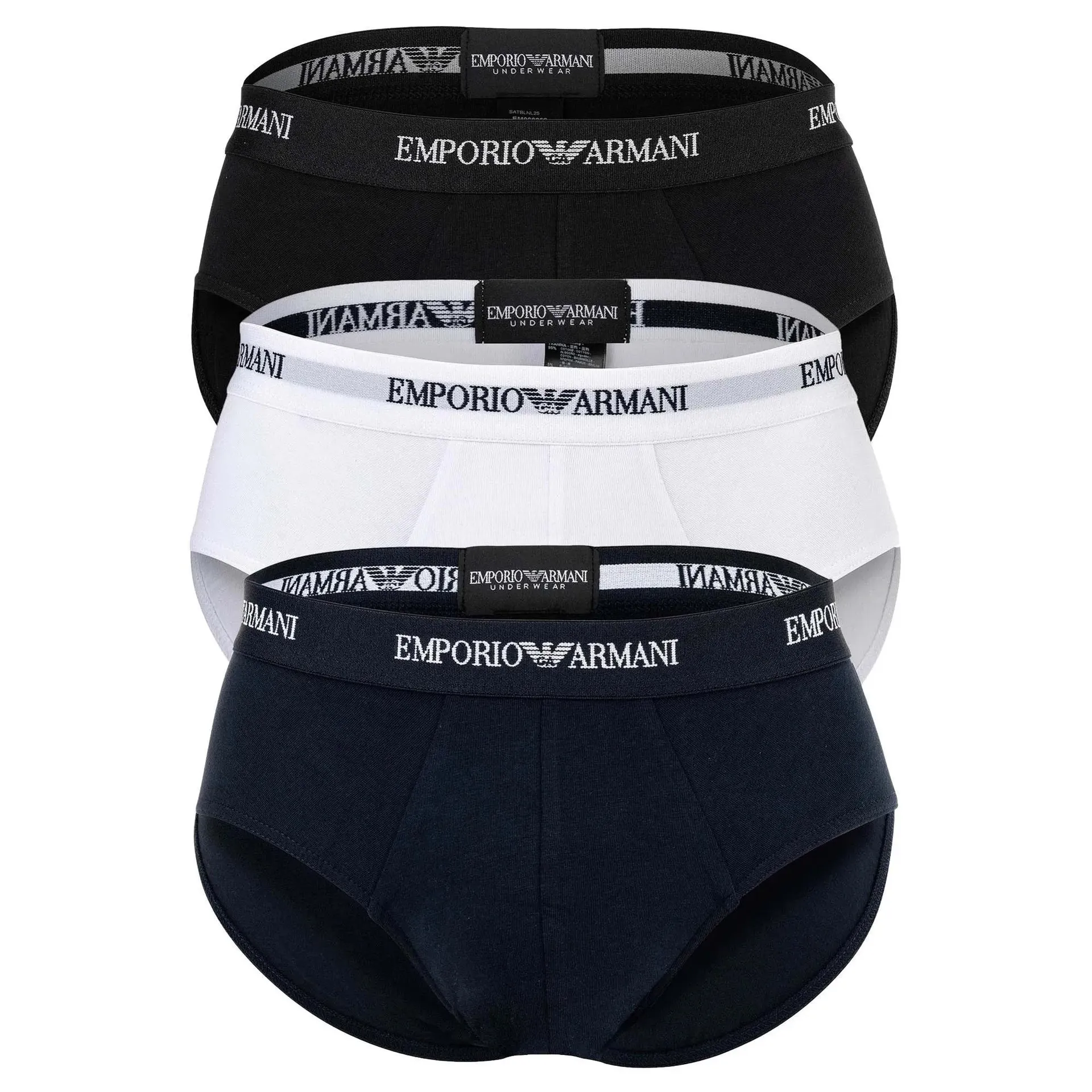 Emporio Armani - Core Logoband 3er Pack - Größe S - bunt Emporio Armani - Core Logoband 3er Pack - Größe S - bunt