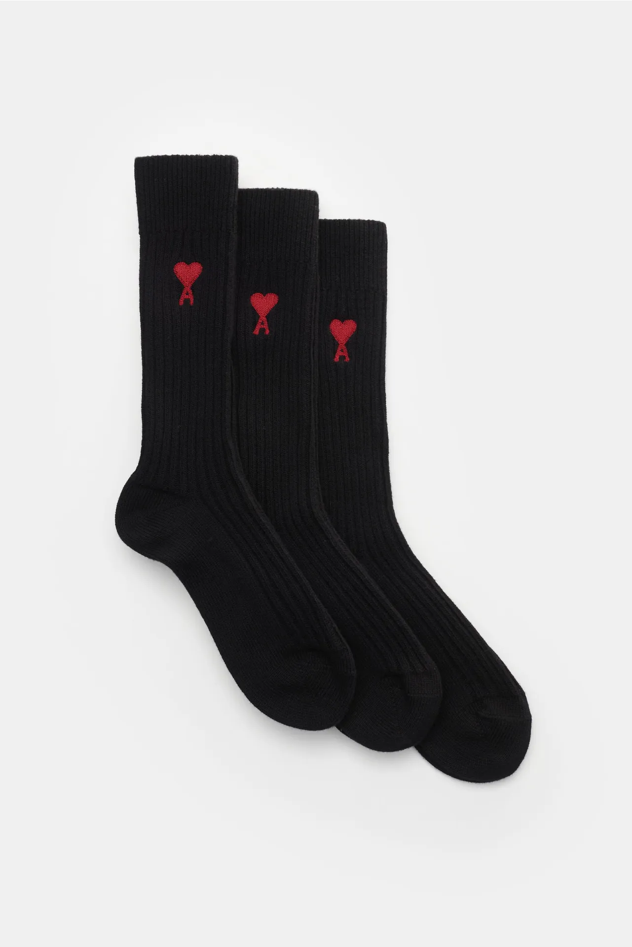 Ami Paris - Herren - Strümpfe 3er-Set %27Ami de Cœur%27 schwarz Ami Paris - Herren - Strümpfe 3er-Set %27Ami de Cœur%27 schwarz