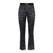 Tom Ford - Slightly Flared Silk Blend Pants - Größe L - schwarz Tom Ford - Slightly Flared Silk Blend Pants - Größe L - schwarz