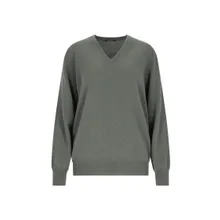 CANESSA - V-Neck Sweater In Green Cashmere - Größe II - grün CANESSA - V-Neck Sweater In Green Cashmere - Größe II - grün