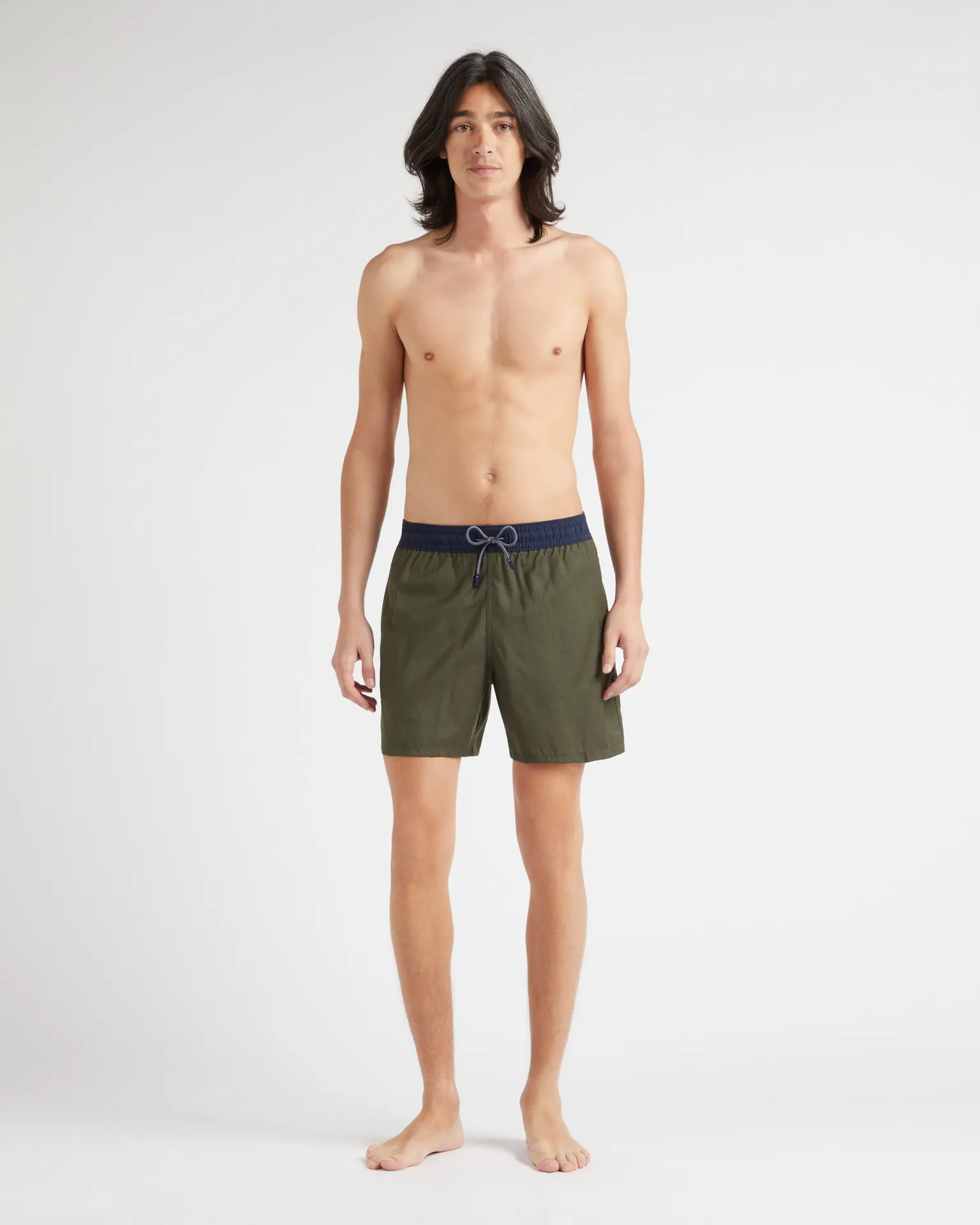 Vilebrequin - Zweifarbige Badeshorts Aus Merinowolle Für Herren - Bademode - Magnus - Grün - Größe XXXL – Bild 3