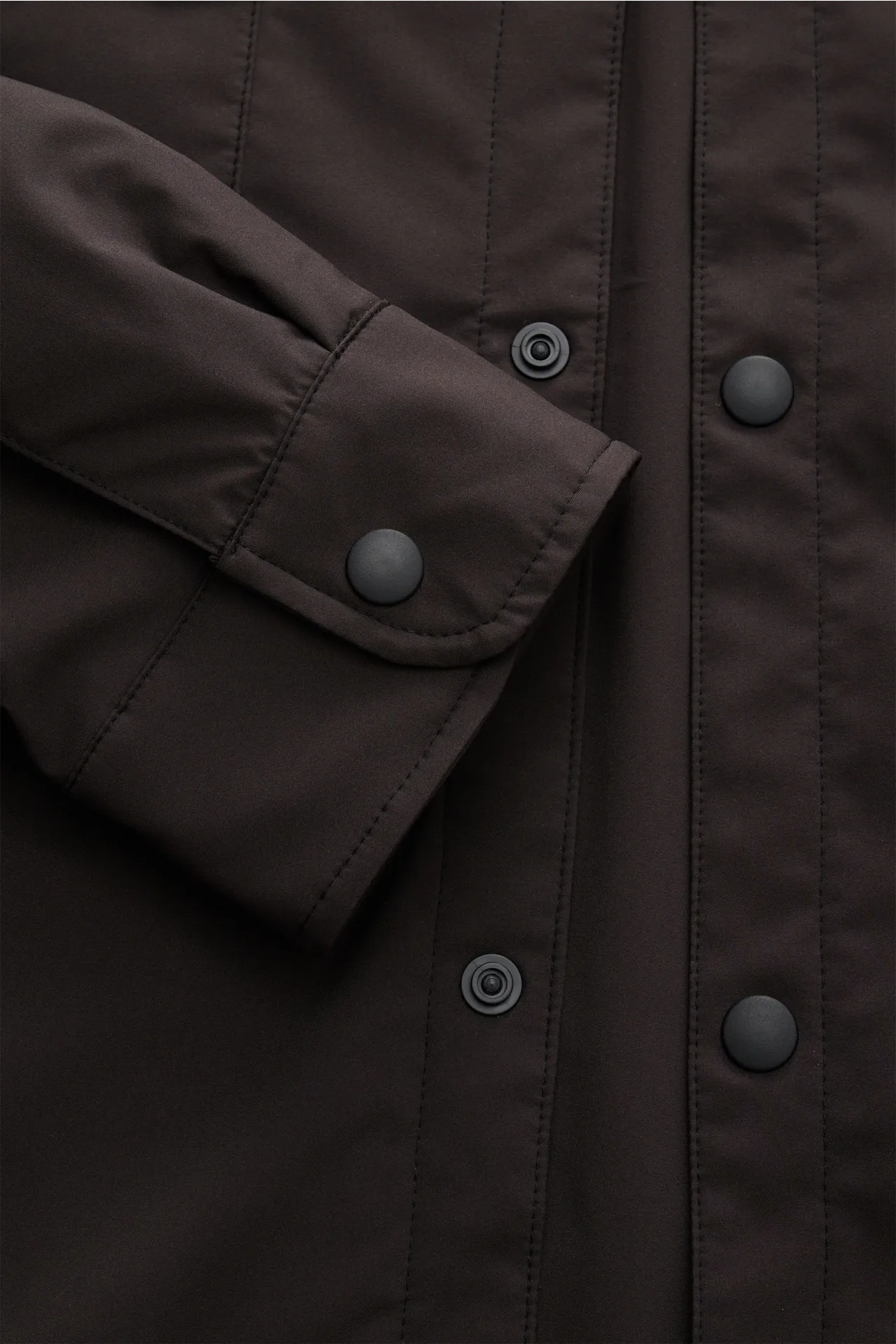 04651/ A trip in a bag - Herren - Overshirt 'Travel' dunkelbraun – Bild 4