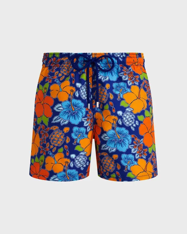 Vilebrequin - Tropical Turtle Badeshorts Für Herren - Bademode - Moorea - Blau - Größe 5XL Vilebrequin - Tropical Turtle Badeshorts Für Herren - Bademode - Moorea - Blau - Größe 5XL