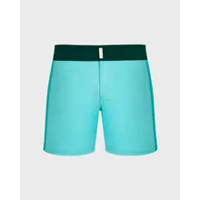 Vilebrequin - Color Block Stretch-badeshorts Mit Flachem Bund Für Herren - Bademode - Merle - Blau - Größe L Vilebrequin - Color Block Stretch-badeshorts Mit Flachem Bund Für Herren - Bademode - Merle - Blau - Größe L