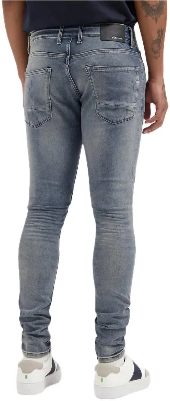 PURE PATH - The Jone W1514 Denim Blue - Größe 30 - blau – Bild 3