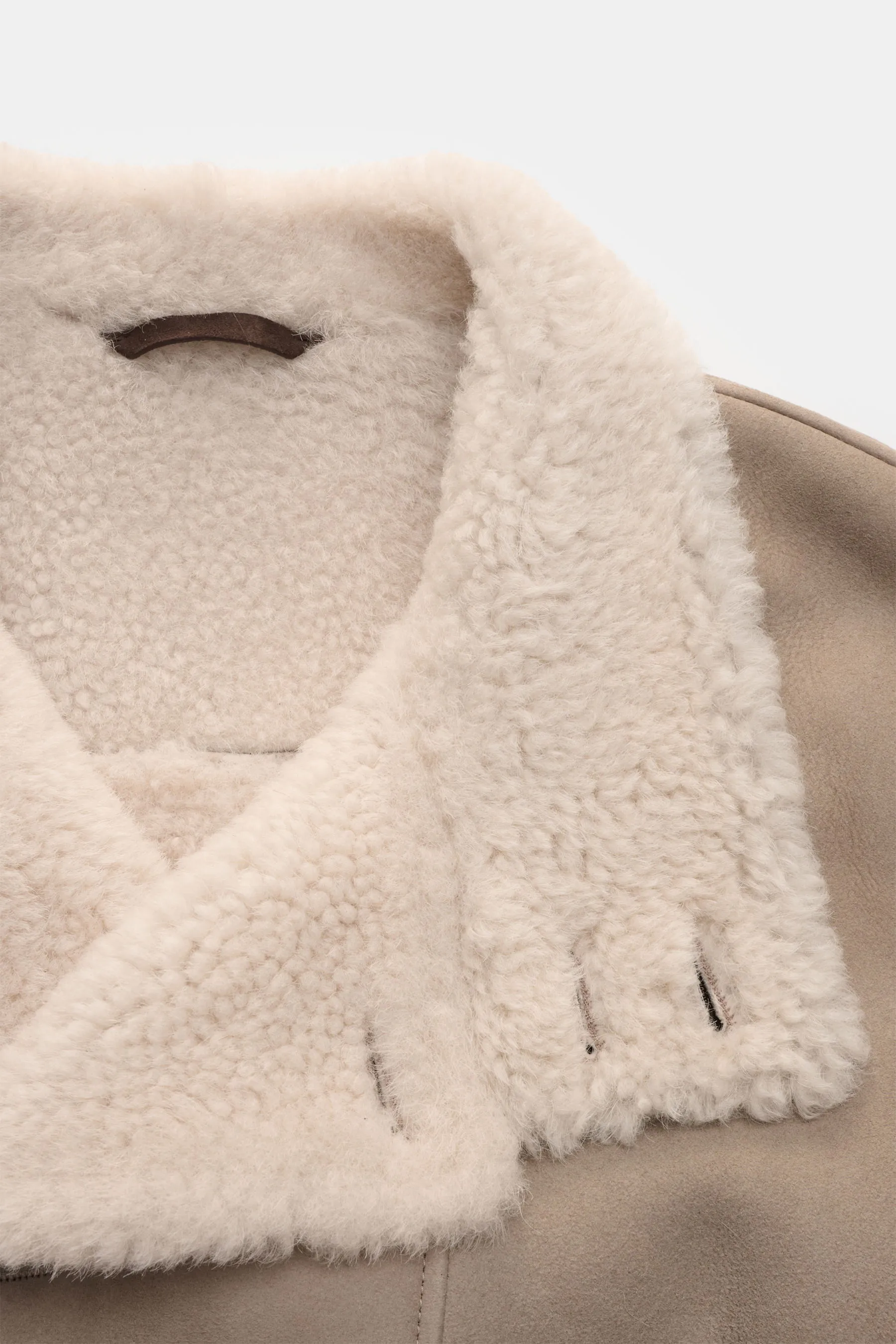 Manzoni 24 - Herren - Lammfelljacke hellgrau – Bild 4