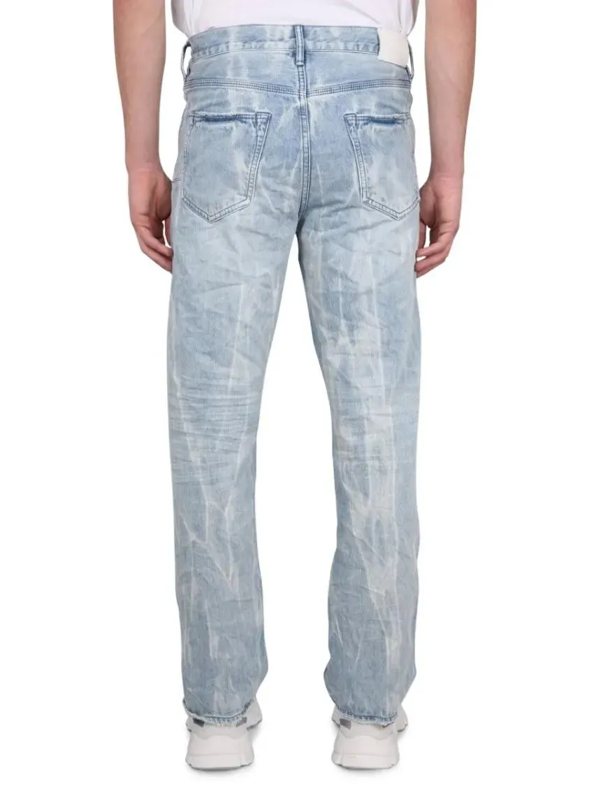 Purple Brand - Relaxed Fit Light Blue Denim Jeans - Größe 33 - blau – Bild 2