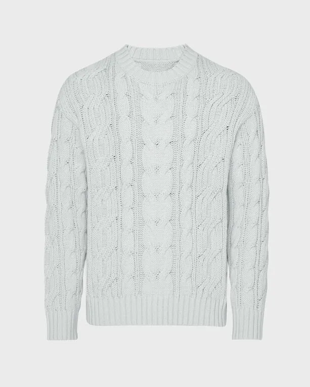 Vilebrequin - Herren Zopfmuster-baumwollpullover - Pullover - Philippe - Weiss - Größe M Vilebrequin - Herren Zopfmuster-baumwollpullover - Pullover - Philippe - Weiss - Größe M