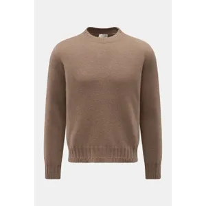 Lunaria Cashmere - Herren - Cashmere Rundhalspullover graubraun Lunaria Cashmere - Herren - Cashmere Rundhalspullover graubraun