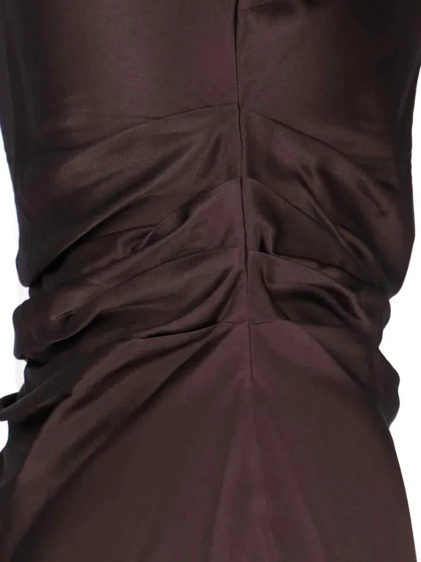 Staud - Phare Midi Dress – Brown - Größe 6 - braun – Bild 4