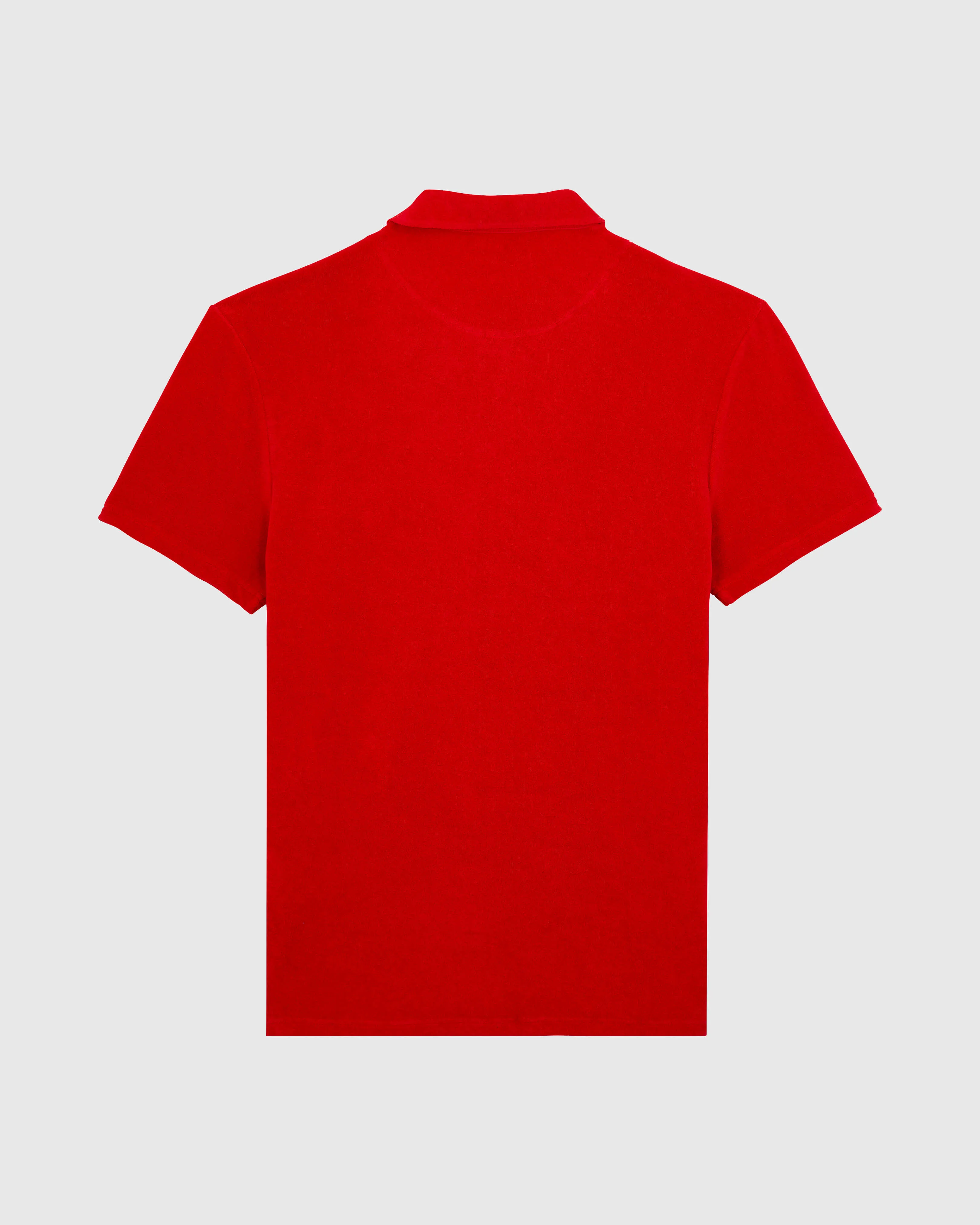 Vilebrequin - Solid Frottee-polohemd Für Herren - Polohemd - Phoenix - Rot - Größe XXL – Bild 2