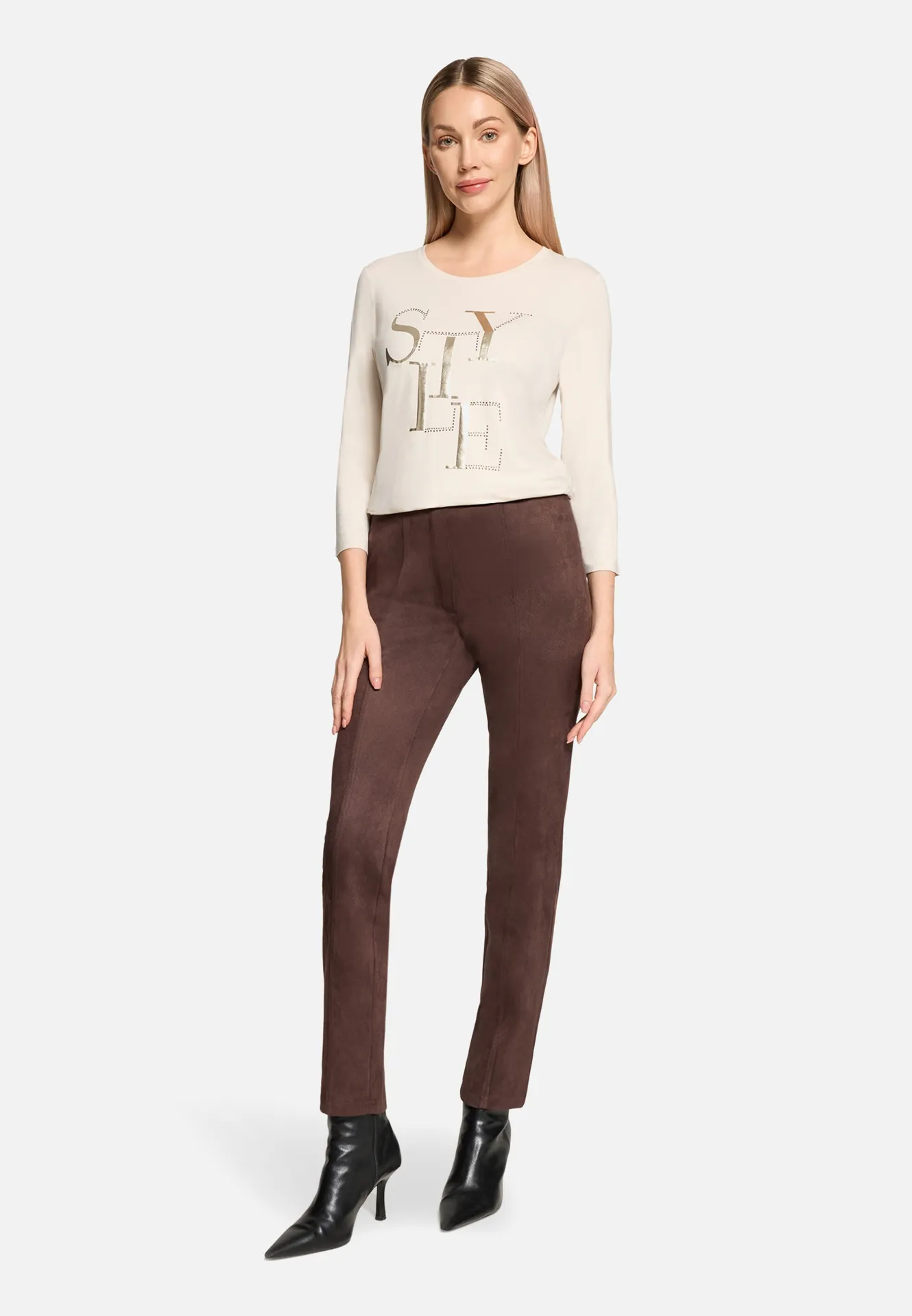 Basic Shirt mit Placement