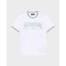 Vilebrequin - T-shirt Aus Leichtem Baumwolljersey Mit Zweifarbigem Logo Für Herren - T-shirt - Partisol - Blau - Größe L Vilebrequin - T-shirt Aus Leichtem Baumwolljersey Mit Zweifarbigem Logo Für Herren - T-shirt - Partisol - Blau - Größe L