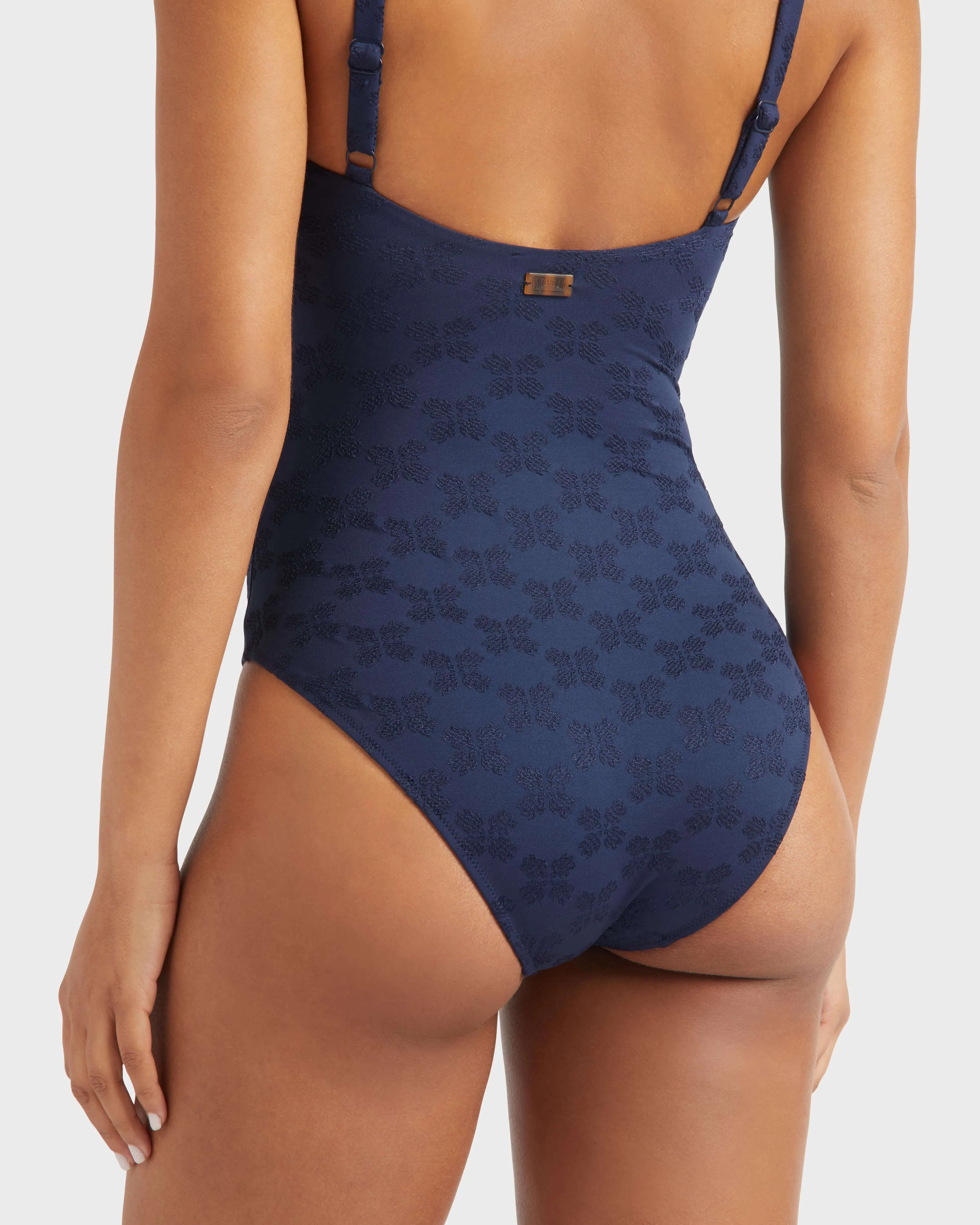 Vilebrequin - Turtle Monogram Jacquard Badeanzug Mit Bügeln Für Damen - Bademode - Leonita - Blau - Größe XS – Bild 6