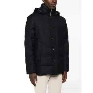 MONTECORE - Long Hooded Padded Coat With Quilted Structure - Größe 56 - schwarz MONTECORE - Long Hooded Padded Coat With Quilted Structure - Größe 56 - schwarz