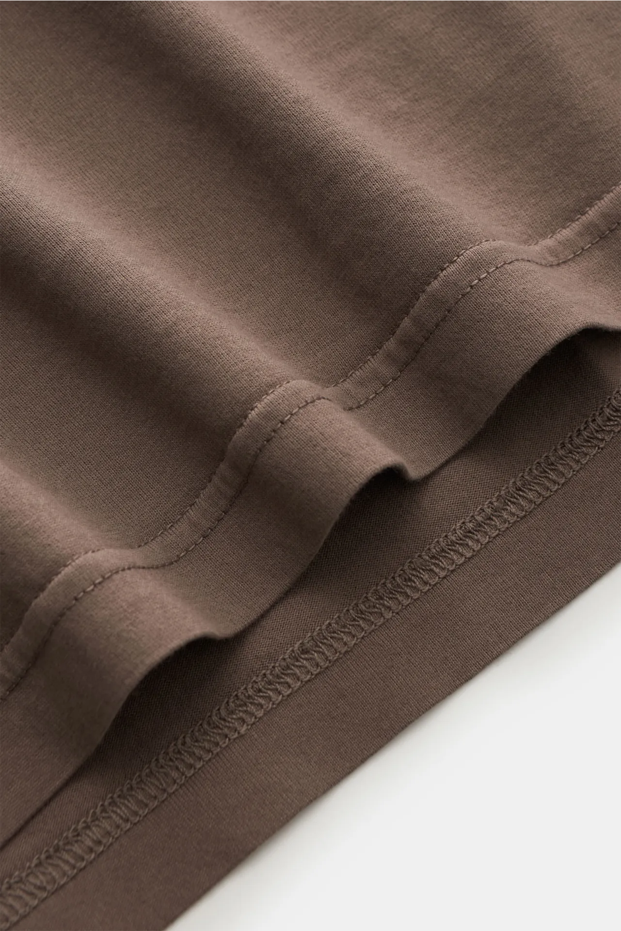 Fedeli - Herren - Jersey Longsleeve-Poloshirt 'Zero' graubraun – Bild 4