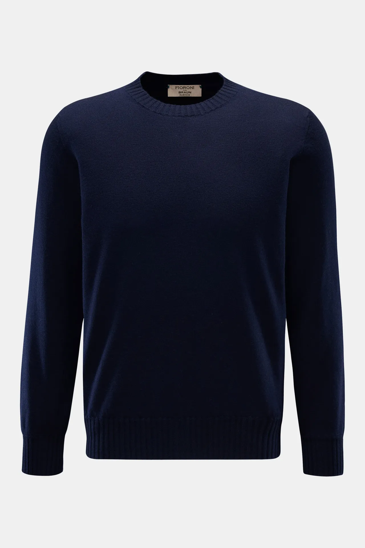Fioroni - Herren - Cashmere Rundhalspullover navy Fioroni - Herren - Cashmere Rundhalspullover navy
