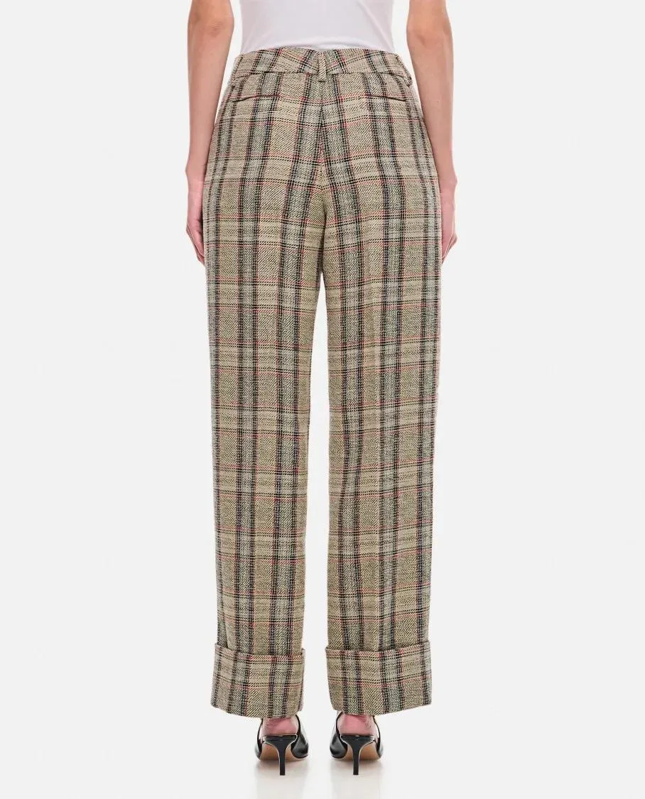 Durazzi Milano - Checked Tailored Pants - Größe 42 - grau – Bild 3